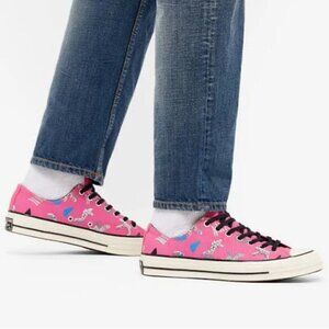 NEW CONVERSE CHUCK TAYLOR 70 OX 80S ARCHIVE PRINTHYPER PINK, BLUE & BLACK